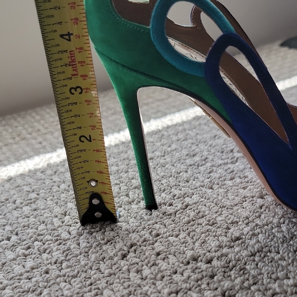 Aquazzura Vibrant Blue and Green Heels - Picture 4 of 6